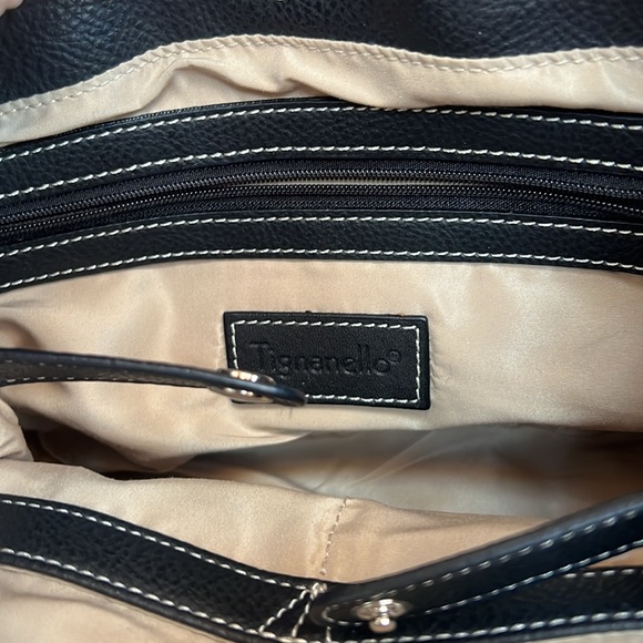 Tignanello shoulder bag Black leather - Picture 5 of 10